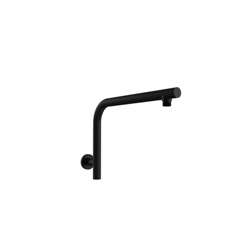 Parisi Envy II High Rise Shower Arm - Matt Black-P2.SA.1W.02-blue-leaf-bathware