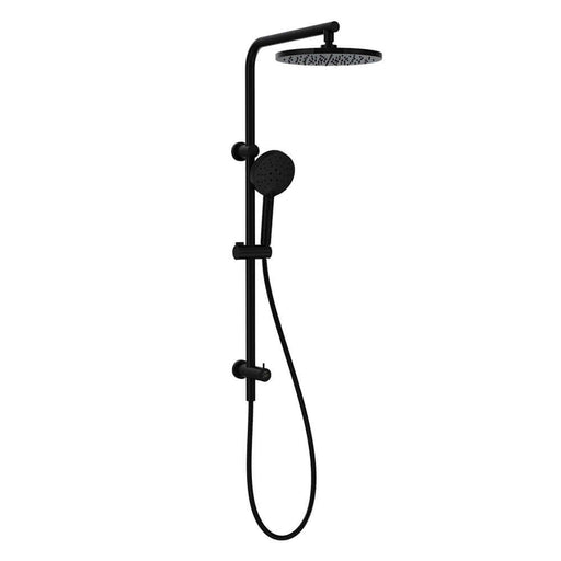 Parisi Envy II Shower Column with Sliding Rail & Turn Diverter - Matt Black-P2.08-DTW.02-blue-leaf-bathware