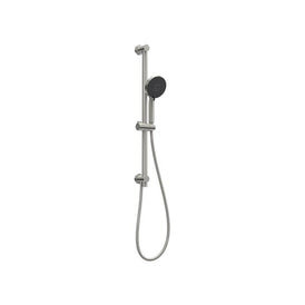 Parisi Envy II Sliding Rail with Hand Shower Brushed Nickel-P2.SR.41-blue-leaf-bathware