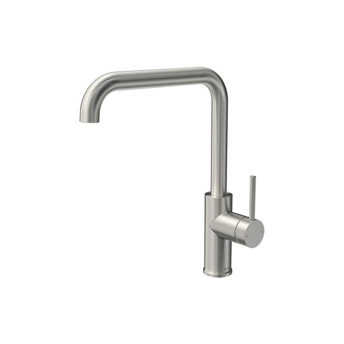 Parisi Envy Kitchen Mixer with Square Spout Brushed Nickel-PP.07-1HS.41-blue-leaf-bathware