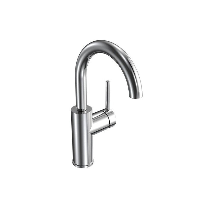 Parisi Envy Mid-Height Basin Mixer with Round Spout Chrome-PP.01-1HR-blue-leaf-bathware