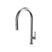 Parisi Ergo 30 Kitchen Mixer with Round Spout and Pull Out Spray - Chrome-EG30.07-1HRO-blue-leaf-bathware