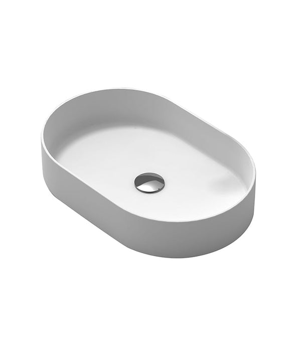 Parisi Fino Oval Solid Surface 58 Wash Basin-FI-58-SGW-blue-leaf-bathware