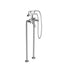 Parisi Hermitage Bath Filler Chrome with Hand Shower (Cross Handle)-HE.08-D2F-blue-leaf-bathware