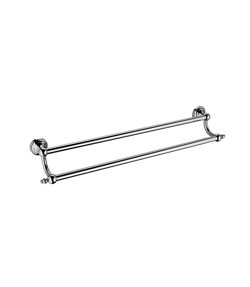 Parisi Hermitage Double Towel Rail 600mm - Chrome-HE.TRD60-blue-leaf-bathware