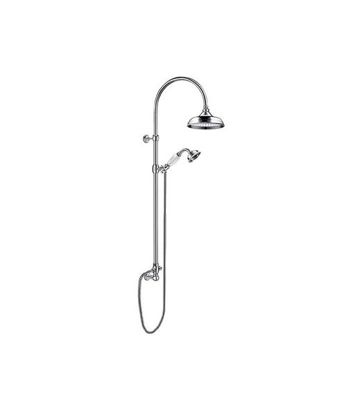 Parisi Hermitage Shower Column - Chrome-HE.08-D2W-blue-leaf-bathware