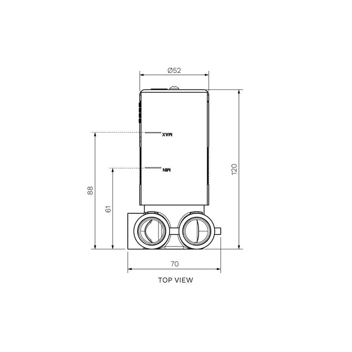 Parisi In Wall Body for Stereo Wall Mixer-SS.05PR-I-blue-leaf-bathware