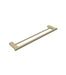 Parisi L'Hotel Double Towel Rail 600mm - Brushed Brass-NE02822.46-blue-leaf-bathware