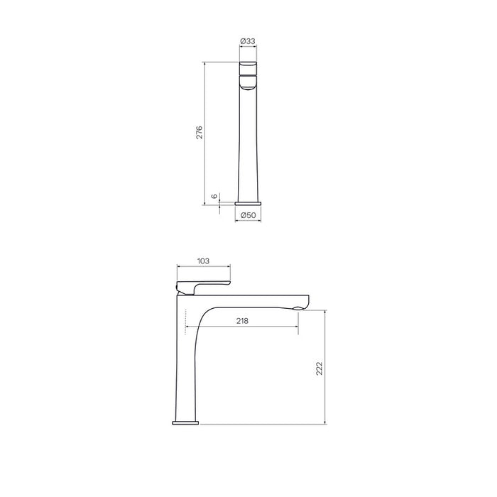 Parisi Linfa II High Basin Mixer-69415Q.21.018-blue-leaf-bathware