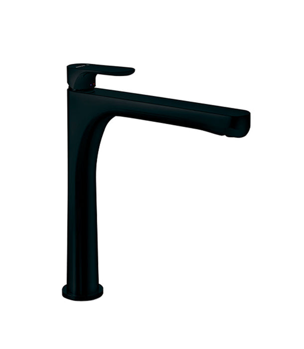 Parisi Linfa II High Basin Mixer - Matt Black-69415Q.02.093-blue-leaf-bathware