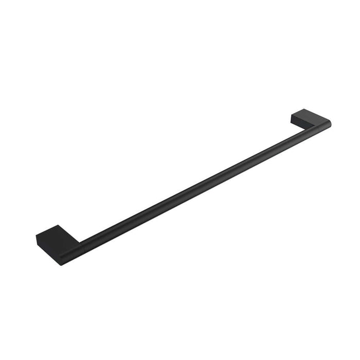 Parisi Linfa Single Towel Rail 600mm - Matt Black-NE03812.02-blue-leaf-bathware