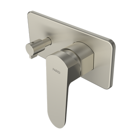Parisi Loom Wall Mixer with 2-Way Diverter - Brushed Nickel-LO.04L.41-blue-leaf-bathware