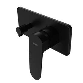Parisi Loom Wall Mixer with 2-Way Diverter - Matt Black-LO.04L.02-blue-leaf-bathware