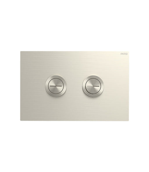 Parisi Pneumatic Twin Button Set - Brushed Nickel-PA241.41-blue-leaf-bathware