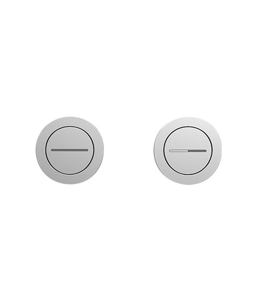 Parisi Pneumatic Twin Separate Button Set - Chrome-PA240-blue-leaf-bathware