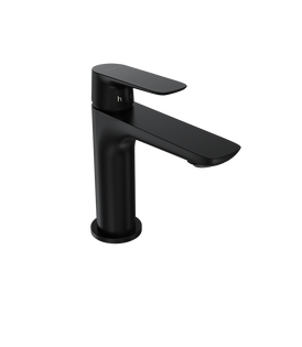 Parisi Slim II Basin Mixer - Matt Black-S2.01-1H.02-blue-leaf-bathware