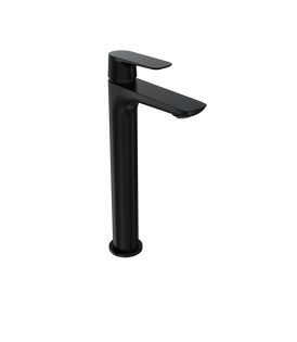 Parisi Slim II High Basin Mixer - Matt Black-S2.01-1HH120.02-blue-leaf-bathware