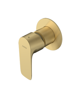 Parisi Slim II Wall Mixer - Brushed Brass-S2.05.46-blue-leaf-bathware