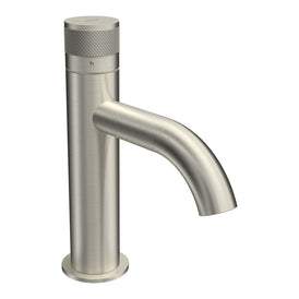 Parisi Todo II Basin Mixer with Curved Spout - Brushed Nickel-T2DO.01-1HC.41-blue-leaf-bathware