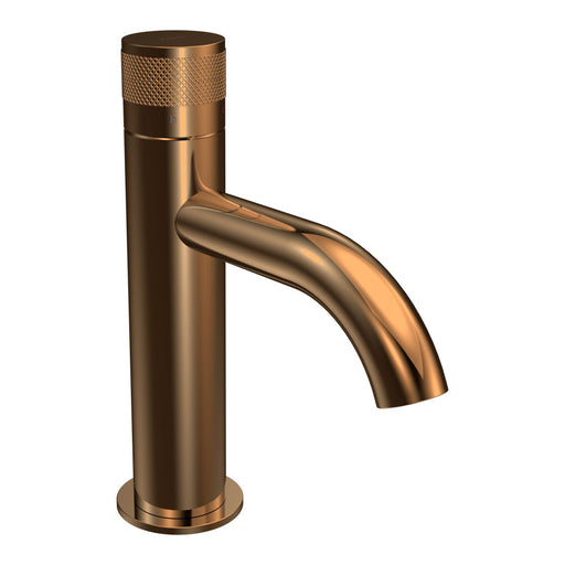 Parisi Todo II Basin Mixer with Curved Spout - Matt Bronze-T2DO.01-1HC.48-blue-leaf-bathware