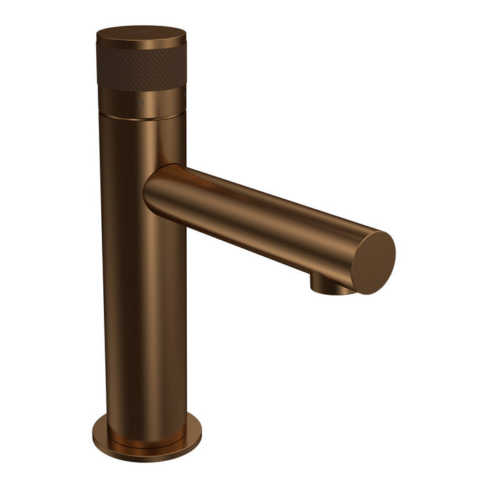 Parisi Todo II Basin Mixer with Straight Spout - Matt Bronze-T2DO.01-1H.48-blue-leaf-bathware