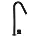 Parisi Todo II Hob Mixer with Gooseneck Swivel Spout - Matt Black-T2DO.06-2HSE.02-blue-leaf-bathware