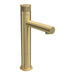 Parisi Todo II Mid Level Basin Mixer with Straight Spout - Brushed Brass-T2DO.01-1HH60.46-blue-leaf-bathware