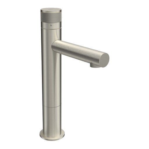 Parisi Todo II Mid Level Basin Mixer with Straight Spout - Brushed Nickel-T2DO.01-1HH60.41-blue-leaf-bathware