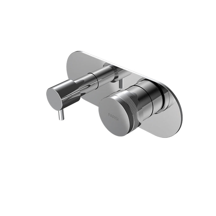 Parisi Todo II Wall Mixer with 2-Way Diverter - Chrome-T2DO.04-D2E-blue-leaf-bathware