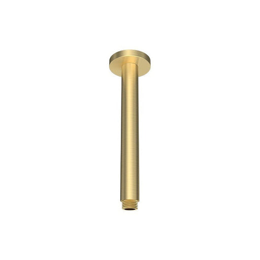 Parisi Tondo Ceiling Shower Arm 200mm Brushed Brass-TO.SA.1C.46-blue-leaf-bathware