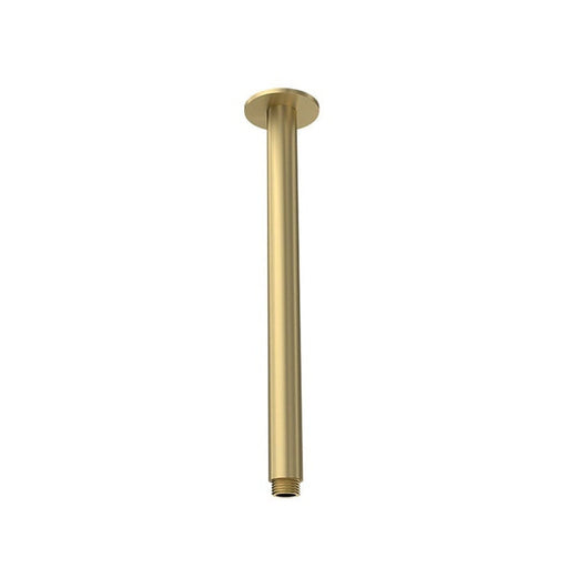 Parisi Tondo Ceiling Shower Arm 300mm - Brushed Brass-TO.SA.1C300.46-blue-leaf-bathware