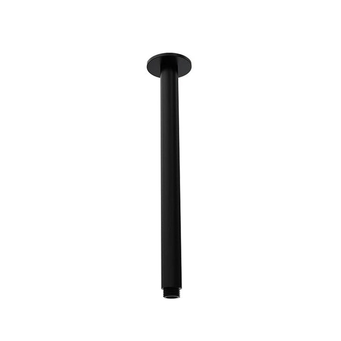 Parisi Tondo Ceiling Shower Arm 300mm - Matt Black-TO.SA.1C300.02-blue-leaf-bathware