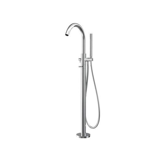 Parisi Tondo II Bath Filler with Hand Shower - Chrome-T2.08-D2F-blue-leaf-bathware