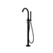 Parisi Tondo II Bath Filler with Hand Shower - Matt Black-T2.08-D2F.02-blue-leaf-bathware