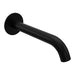 Parisi Tondo II Wall Bath Spout 190mm Curved - Matt Black-T2.02WF.190C.02-blue-leaf-bathware