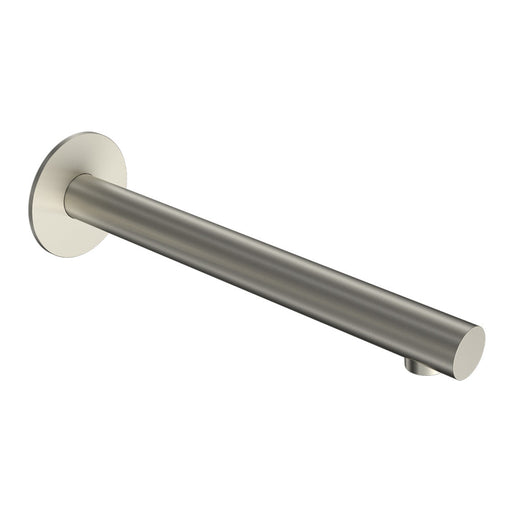 Parisi Tondo II Wall Bath Spout 220mm - Brushed Nickel-T2.02WF.220.41-blue-leaf-bathware