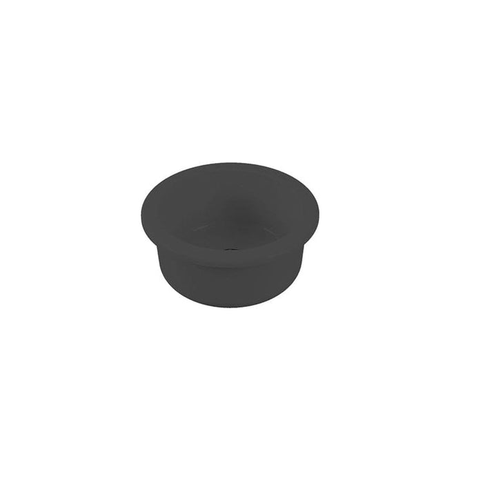 Parisi Tondo Inset Sink Round 450mm - Matt Black-GA5018.22-blue-leaf-bathware