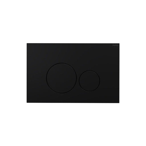 Parisi Tondo Push Panel Matt Black-PA224-blue-leaf-bathware