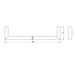 Parisi Tondo Single Towel Rail 300mm Brushed Brass-TO.TR30.46-blue-leaf-bathware