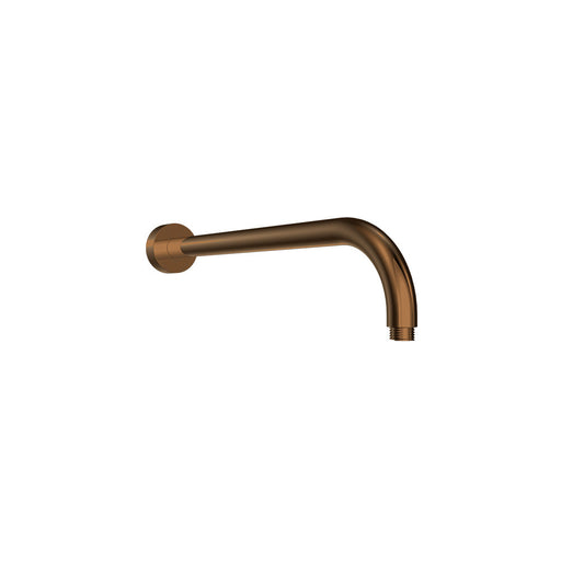 Parisi Tondo Wall Mount Shower Arm Curved Matt Bronze-TO.SA.1WC.48-blue-leaf-bathware