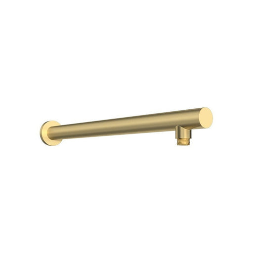 Parisi Tondo Wall Shower Arm 440mm - Brushed Brass-TO.SA.1W.46-blue-leaf-bathware