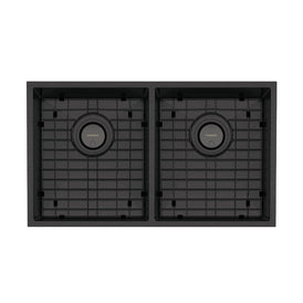 Phoenix 4000 Series Double Bowl Sink - Brushed Black-310-2002-16-blue-leaf-bathware