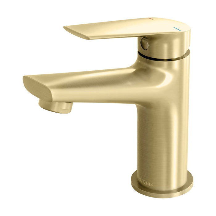 Phoenix Arlo Basin Mixer - Brushed Gold-151-7700-12-blue-leaf-bathware