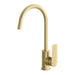 Phoenix Arlo Sink Mixer 200mm Gooseneck - Brushed Gold-151-7310-12-blue-leaf-bathware