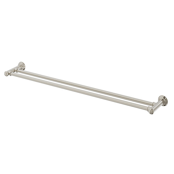 Phoenix Cromford Double Towel Rail 800mm - Brushed Nickel-134-8130-40-blue-leaf-bathware