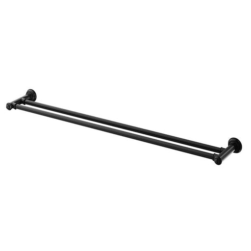 Phoenix Cromford Double Towel Rail 800mm - Matte Black-134-8130-10-blue-leaf-bathware