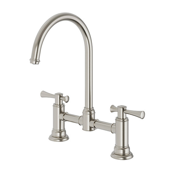 Phoenix Cromford Exposed Sink Set - Brushed Nickel-134-1070-40-blue-leaf-bathware