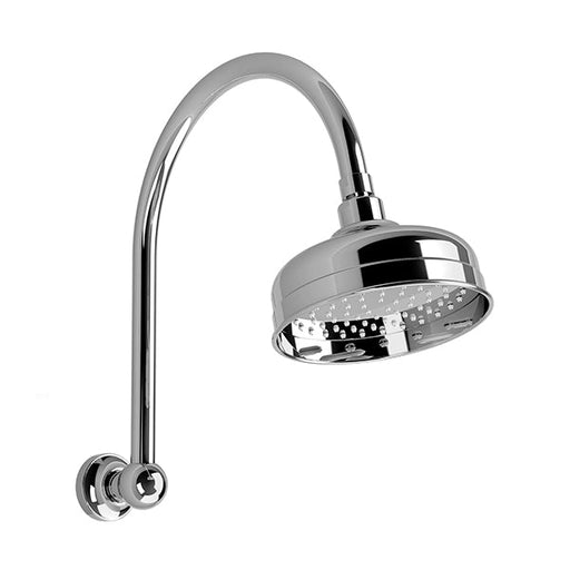 Phoenix Cromford High-Rise Shower Arm and Rose - Chrome-134-5300-00-blue-leaf-bathware