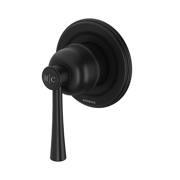 Phoenix Cromford Shower / Wall Mixer - Matte Black-134-2800-10-blue-leaf-bathware