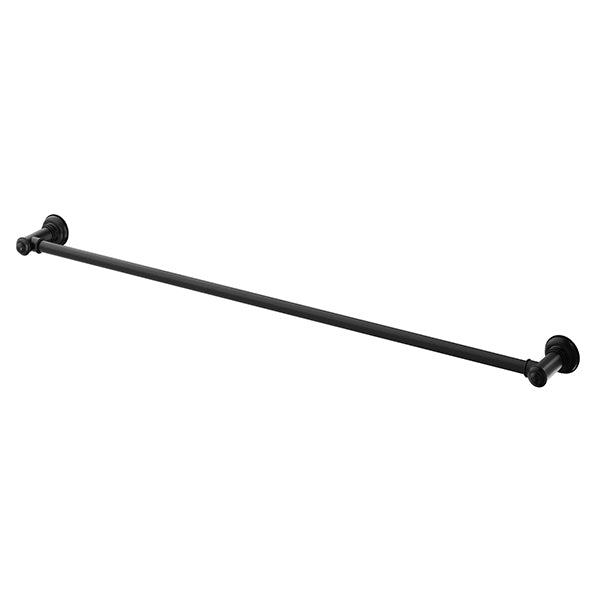 Phoenix Cromford Single Towel Rail 800mm - Matte Black-134-8030-10-blue-leaf-bathware